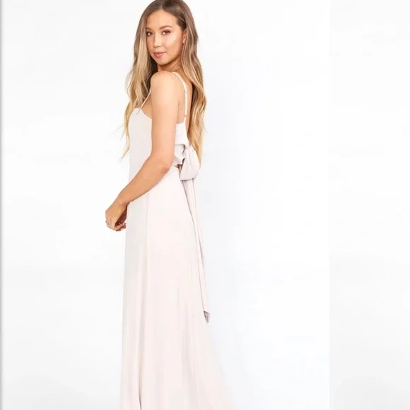 SHOW ME YOUR MUMU- Lauren Tie Maxi Dress in Show Me The Ring Crisp - Picture 3 of 8